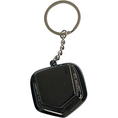 Mopar Logo Metal HOOD SCOOP Silver Chrome Car Key Chain Ring Fob - Image 1 of 4