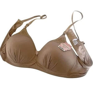 Mamia Lingerie Intimate No Padding Wire-Free Taupe Basic Bra 40C - Picture 1 of 4