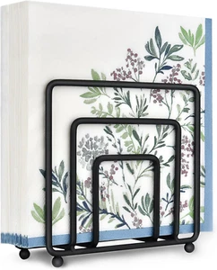 Napkin Holder for Table, Modern Metal Black Napkin Holders for Kitchen Dining Ta - Picture 1 of 12
