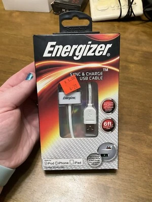 Energizer Sync & Charge USB 6ft Cable - Item# ENG-SYNCW Foto 1 de 2