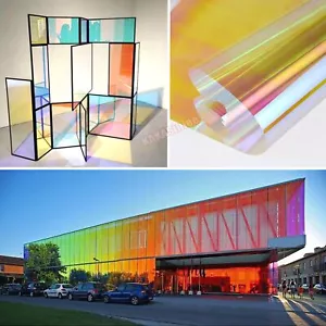 Red Chameleon Rainbow Iridescent Wrap Window Film Glass Sticker Decal Tint PET - Foto 1 di 9