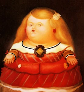 Princesa Margarita Botero Arte Imagen 30x40 Lienzo Colección A3FB24 - Imagen 1 de 3