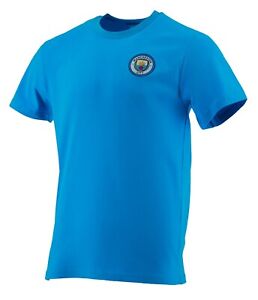 Manchester City Football T Shirt Mens Large Team Crest Top L