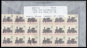 Scott #2719a Toy Locomotive Booklet of 18 Stamps - MNH Mystic - Picture 1 of 4