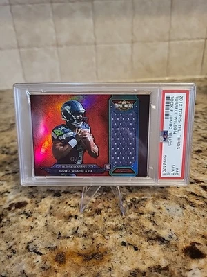 Topps Triple Threads Russell Wilson Rookie Jumbo Relics 2012/99 #46 PSA 9 como nuevo Foto 1 de 4