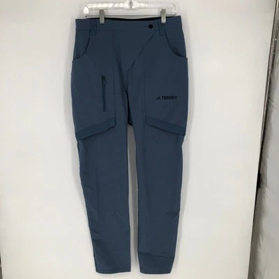 Adidas Terrex Mens Hiking Pants Blue Lightweight Outdoor Adventure Sz Large - Image 1 of 4