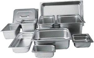 Winco SPJM-602 Anti-Stau Dampfpfanne, 1/6 mal 2 1/2 Zoll, Stärke 24 - Bild 1 von 1