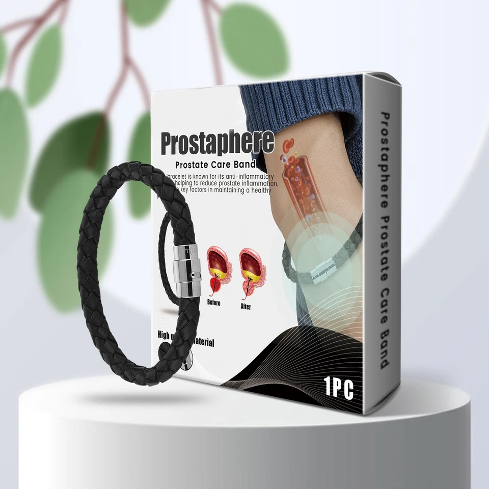 Prostate Care Bracelet Men's Energy Healing Wellness Therapy Adjustable Design - Image 1 of 4