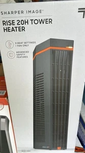 Sharper Image Rise 20H 1500 Watt Tower Heater 3 Heat Settings Fan Safety - Picture 1 of 2