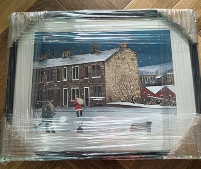 Peter Brook RBA, Heiligabend in Slaithwaite, Schilddruck, Weihnachtskarte - Bild 1 von 4