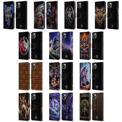 ANNE STOKES MIX FANTASY ART LEATHER BOOK WALLET CASE FOR APPLE iPHONE PHONES - Image 1 of 4