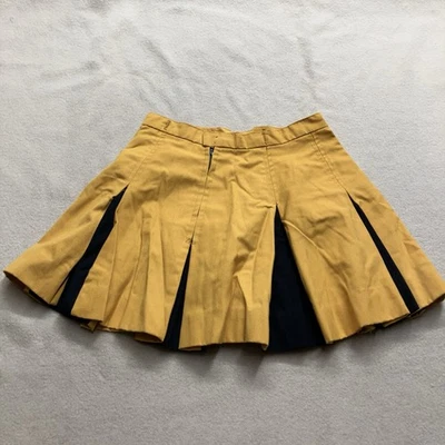 Minifalda vintage años 60 50 negra amarilla uniforme de animadora Dehen garra EE. UU. Foto 1 de 4