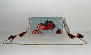 Bolso de Cuentas Hecho a Mano en la India Tomates TikTok Viral Raro Cartera - Imagen 1 de 8
