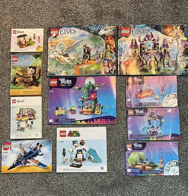 LEGO Instruction Manuels Lot Of 11 Elves, Friends, Trolls, Creator, Super Mario - Image 1 of 2