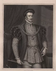 IMPRESIÓN GEORGIANA 1830 ~ THOMAS HOWARD ~ DUQUE DE NORFOLK - Imagen 1 de 2