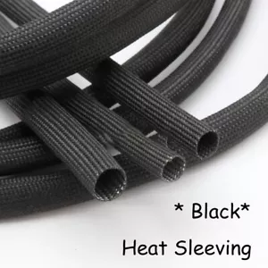 Black Heat Resistant Sleeving Cable Wire High Temperature Component Lead Heat - Picture 1 of 8