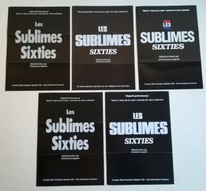 5 des 12 Sublimes Sixties 1/43e FRANKLIN MINT: Dépliants descript. en français - Picture 1 of 16