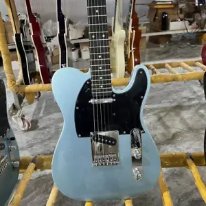 Tele Electric Guitar Metallic Blue Color Rosewood Fretboard Mahogany Body - Bild 1 von 5