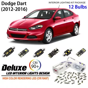 Kit de luces interiores LED para accesorios de bombillas domo para Dodge Dart 2012-2016 - Imagen 1 de 8