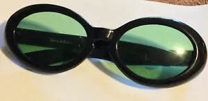 Occhiali da sole vintage neri Reg-u-Lite in plastica verde - Foto 1 di 7