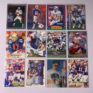 Drew Bledsoe 12 card lot EX/NM New England Patriots - Picture 1 of 2