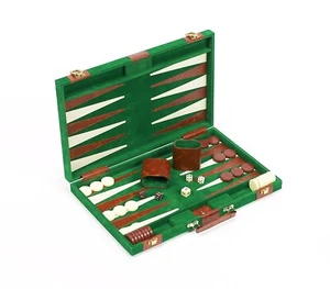 Das elegante Gammon mit abgestimmten Farbwürfeln, Verdoppelungswürfel & Karo 15" x 10" - Bild 1 von 8