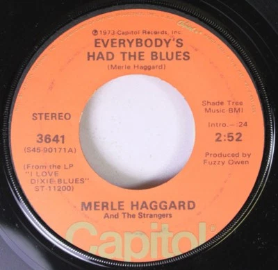 Country 45 Merle Haggard - Everybody'S Had The Blues / Nobody Knows I'M Hurtin' - Image 1 of 2