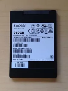 SANDISK CLOUDSPEED ECO GEN II 960 GB 2.5" 1 TB SSD INTERNO SDLF1DAR-960G-1HAZ - Imagen 1 de 1