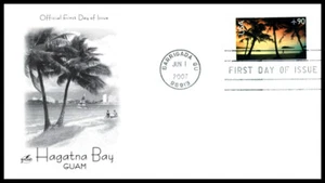 2007 Hagatna Bay Guam Sc C143 airmail 90c FDC with ArtCraft cachet - Picture 1 of 1