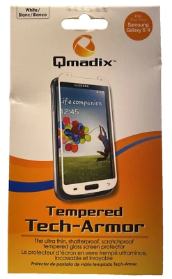 Qmadix Tempered Tech-Armor Screen Protector for Samsung Galaxy S4 - White - Image 1 of 4
