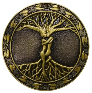 Gold Celtic Tree Of Life Belt Buckle - Picture 1 of 1