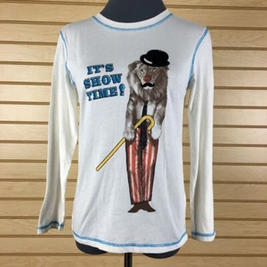Gap Circus Lion T-Shirt Boys L White Cotton Pullover - Picture 1 of 13