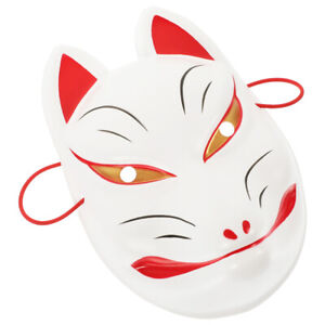 Kabuki Fuchsmaske für Halloween Cosplay - Männer, Frauen, Kinder - FN
