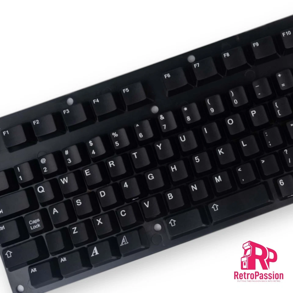 Amiga A1200 A500 A600 CDTV Black Keycaps US Layout - UK STOCK - Image 1 of 1