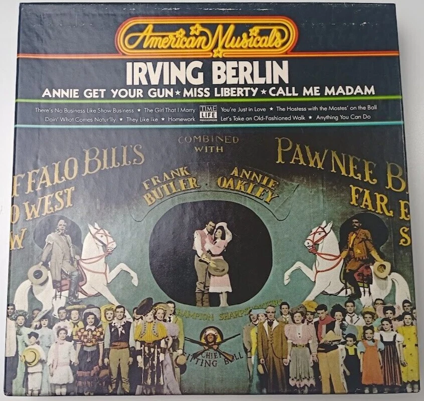IRVING BERLIN BOX SET 3 CASSETTE TAPES WITH BOOKLET AMERICAN MUSICALS TIME LIFE - Image 1 of 4
