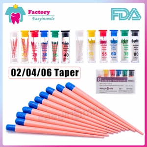 Dental Gutta Percha Points .02/ .04/.06 Taper Assorted for Endo Endodontics Root - Picture 1 of 27
