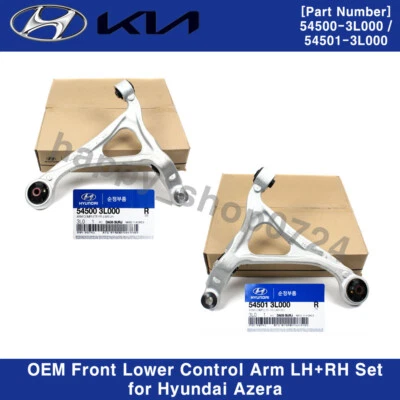 Genuine OEM Front Lower Control Arm LH+RH 2P Set for Hyundai Azera 2006-2011 - Image 1 of 3