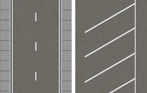 Lote de combinación de modelos de tren a escala O hojas de paisajes de tren y estacionamiento diagonal - Imagen 1 de 4