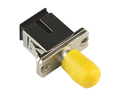 SC-ST fiber optic coupling adapter SC to ST simplex SM/MM conversion flange FTTH - Image 1 of 4