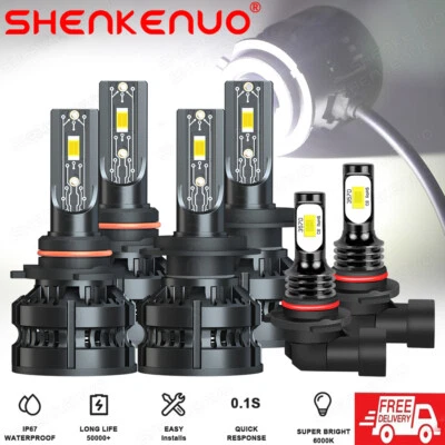 Para Subaru Outback 2005-2009 Faro LED High Lo Beam + Kit de faros antiniebla Foto 1 de 4