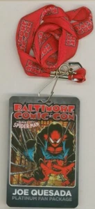 Baltimore Comic Con Amazing Spider-Man Joe Quesada Platinum Fan Package Badge - Picture 1 of 2