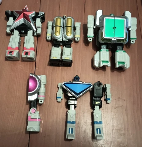 Power Rangers Zord Super Zeo Megazord Parts Green Red Yellow Pink Figure Lot 90s Cover