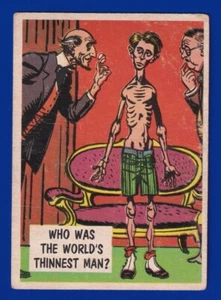 WORLD'S THINNEST MAN 1961 TOPPS ISOLATION BOOTH #3 VERY GOOD - Picture 1 of 2
