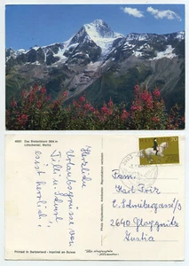 57813 - Das Bietschhorn, Lötschental - postal, usada el 7.9.1982 - Imagen 1 de 1