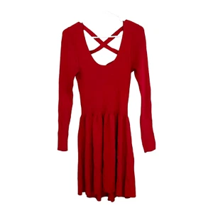 VICTORIA'S SECRET KNIT SKATER DRESS - RED woman clothes - Picture 1 of 2