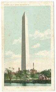 The Washington Monument, Washington DC 1902 Detroit Photographic Postcard - Picture 1 of 2