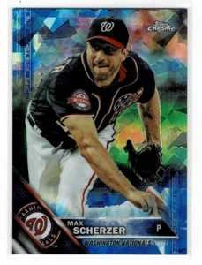 2016 TOPPS CHROME SAPPHIRE MAX SCHERZER WASHINGTON NATIONALS 250 MADE - Picture 1 of 1