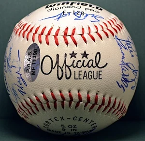 1989 SYRACUSE CHIEFS AAA squadra di baseball FIRMATA DA 19 Soto Virgil Blair + PAAS/LOA - Foto 1 di 6