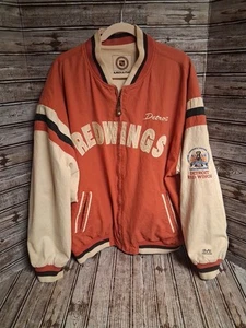 Vintage 97/98 Detroit Red Wings Stanley Cup Mirage Reversible Varsity Jacket 2X - Picture 1 of 12