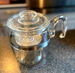Vintage Pyrex Flameware 9 Cup Model 7759 B Percolator Complete Original 1960s - Picture 1 of 7